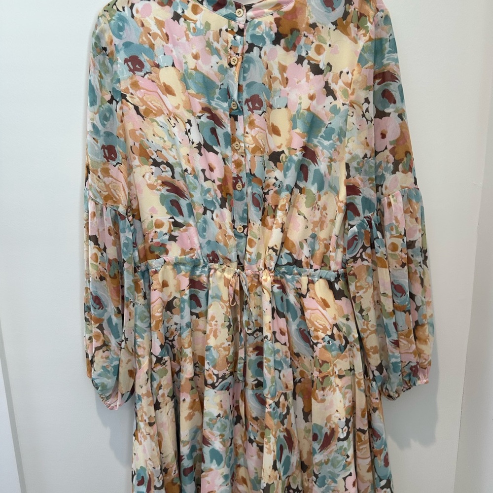 Amazon Multicolor Long Sleeve Dress